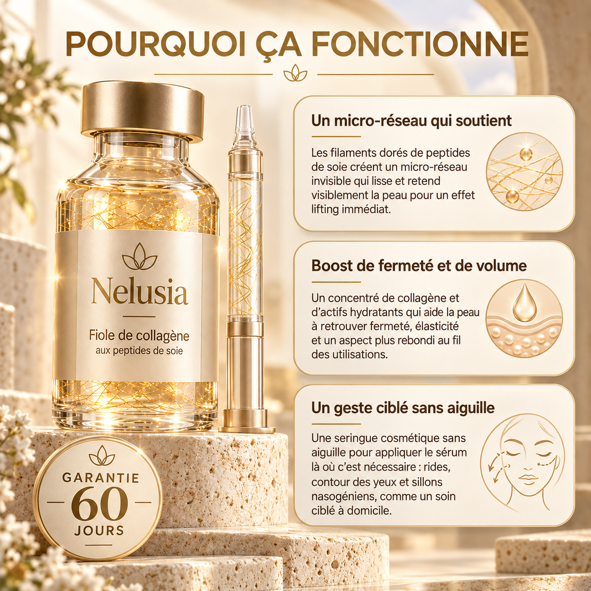 Nelusia - Sérum coréen effet liftant